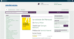 Desktop Screenshot of librairiemeura.com